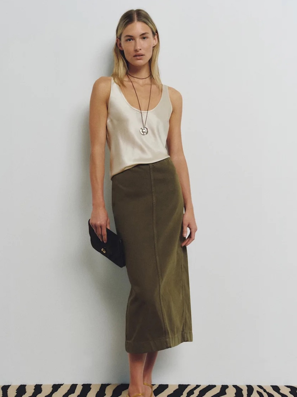 Reformation Regina Midi Skirt